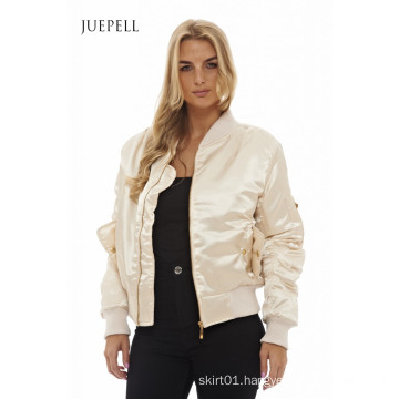 Metalic Bomber Sport Women Jacket